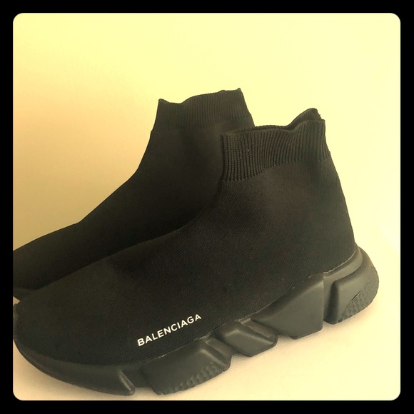 Balenciaga Shoes - Authentic Balenciaga Speed Trainers Black on black